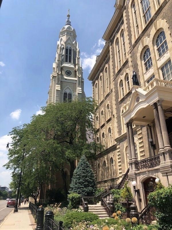 St. Ignatius College Prep and the Church of the Holy Family image. Click for full size.