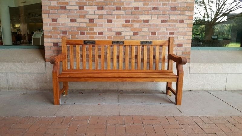 Honoring the 11 �Mercer Girls� Marker bench. image. Click for full size.
