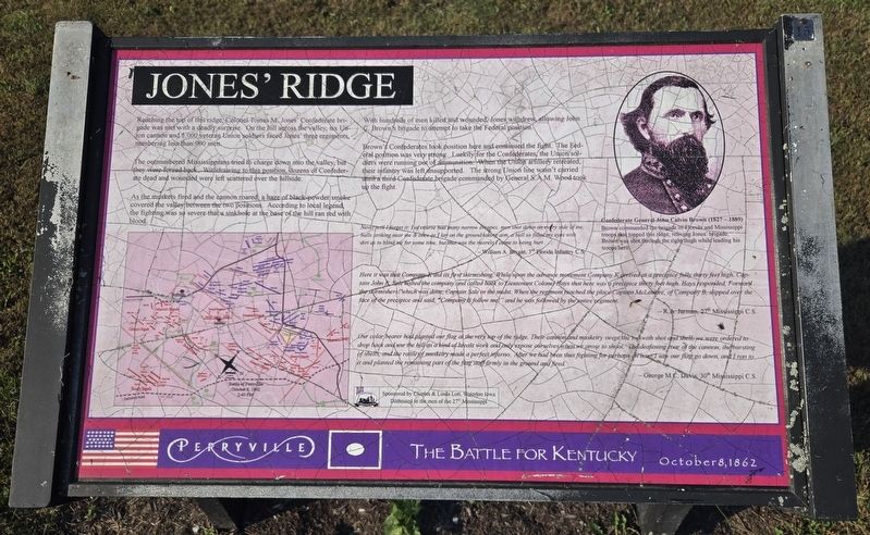 Jones' Ridge Marker image. Click for full size.