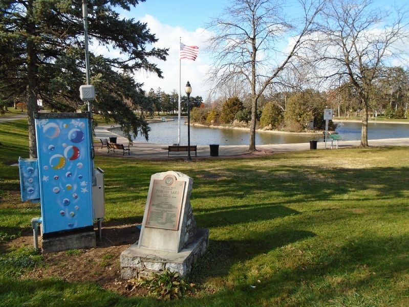 Kiwanis Lake and Marker. Click for full size. Kiwanis Lake and Marker image. Click for full size.