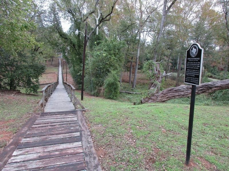 Rusk Footbridge Marker. Click for full size. Rusk Footbridge Marker image. Click for full size.