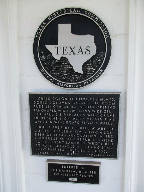 Cullen House Marker. Click for full size. Cullen House Marker image. Click for full size.