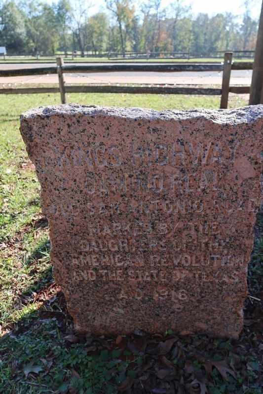 Kings Highway Camino Real Old San Antonio Road Marker. Click for full size. Kings Highway Camino Real Old San Antonio Road Marker image. Click for full size.