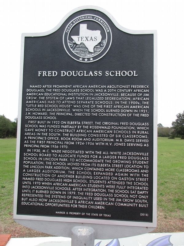 Fred Douglass School Marker image. Click for full size.