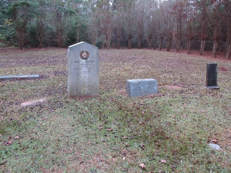Brewer Cemetery Marker image. Click for full size.