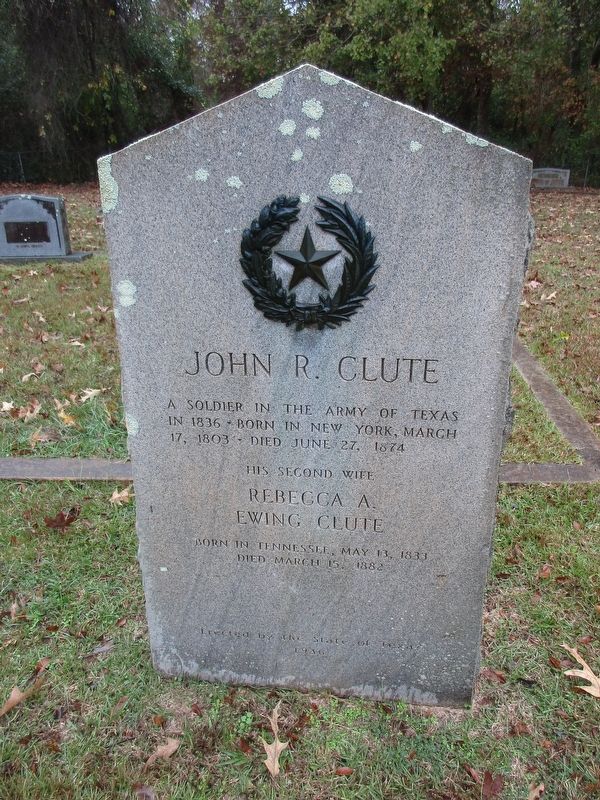 John R. Clute Marker image. Click for full size.