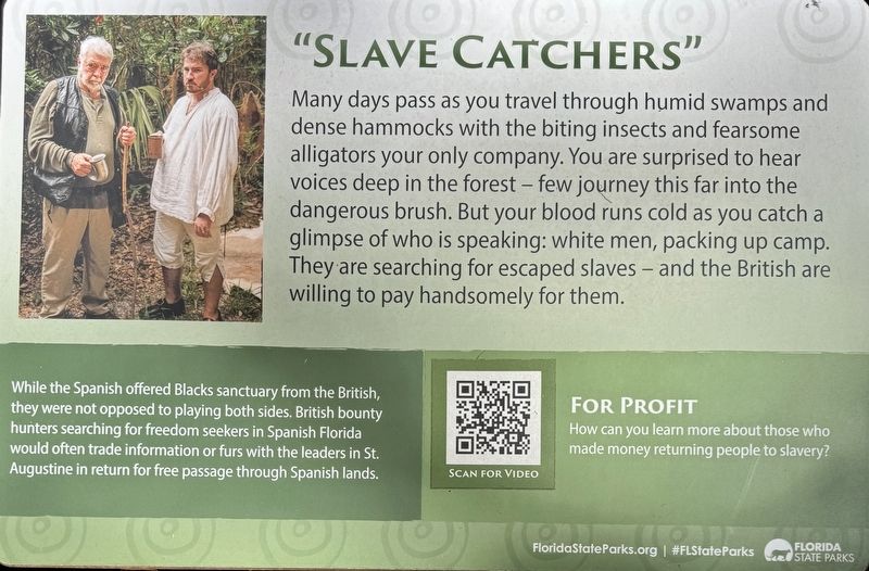 “Slave Catchers” Marker. Click for full size. “Slave Catchers” Marker image. Click for full size.