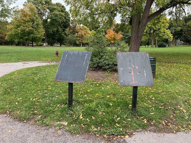 Sir Allan Napier MacNab Marker (formerly on the right). Click for full size. Sir Allan Napier MacNab Marker (formerly on the right) image. Click for full size.