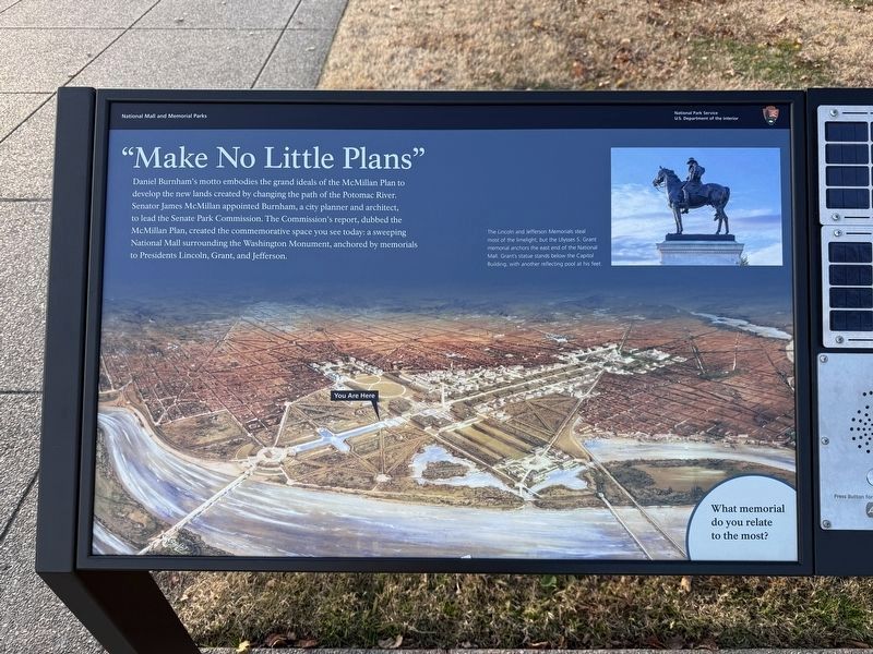 "Make No Little Plans" Marker image. Click for full size.