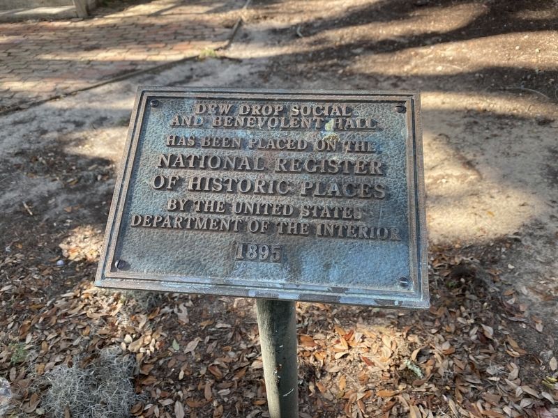 Dew Drop Social and Benevolent Hall Marker. Click for full size. Dew Drop Social and Benevolent Hall Marker image. Click for full size.