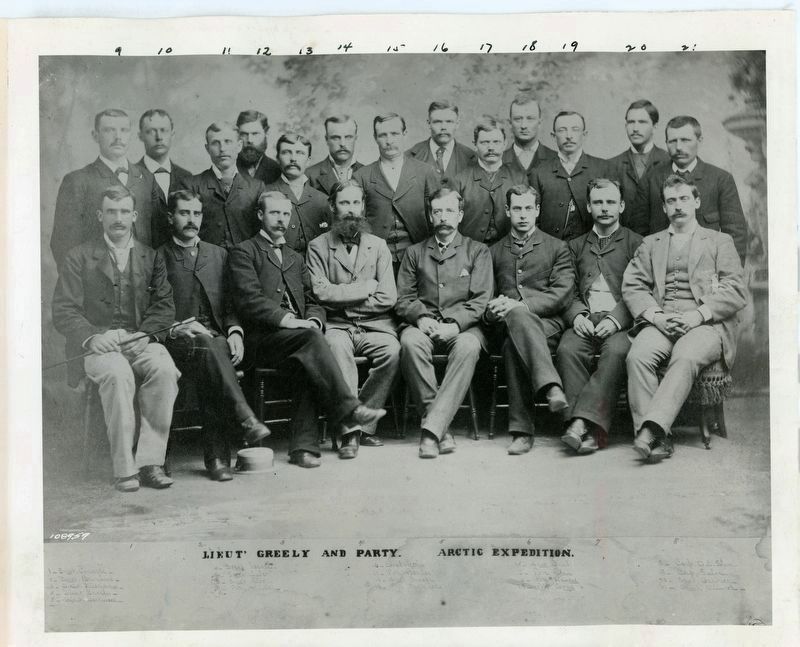 Greely Expedition Members image. Click for full size.