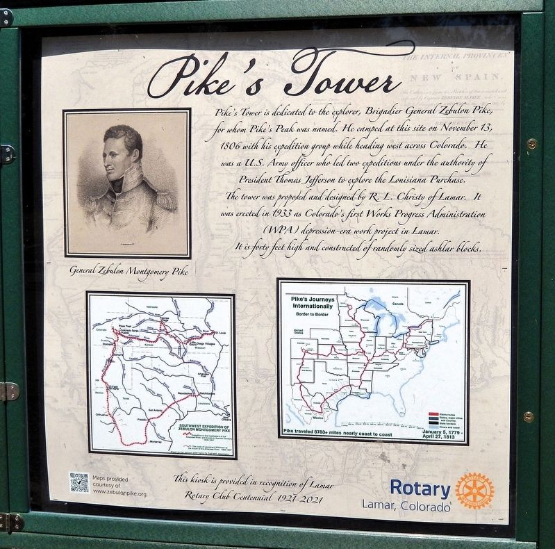Pike's Tower Marker image. Click for full size.
