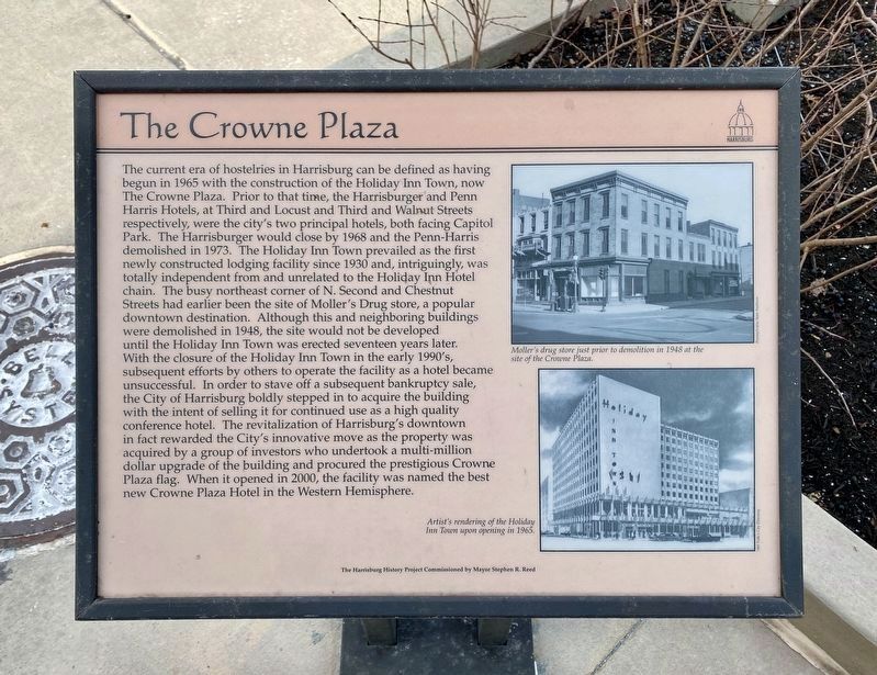 The Crowne Plaza Marker image. Click for full size.