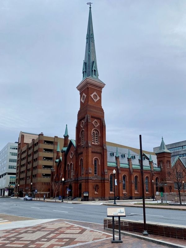 Market Square Presbyterian Church and Marker image. Click for full size.