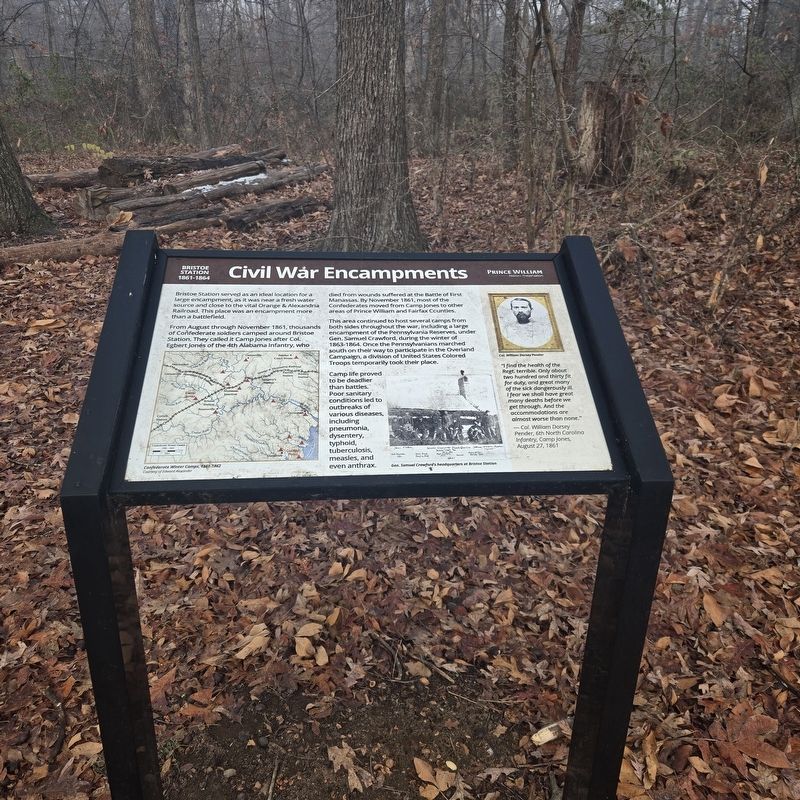 Civil War Encampments Marker image. Click for full size.