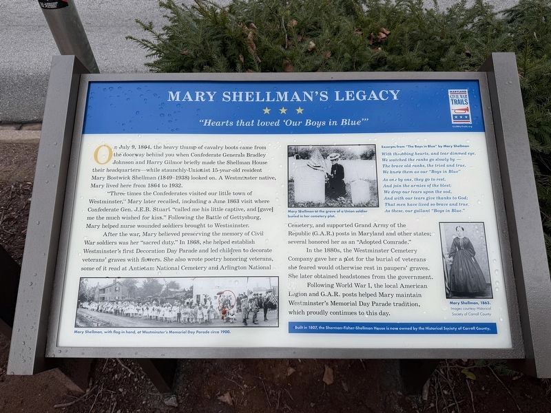 Mary Shellman's Legacy Marker image. Click for full size.