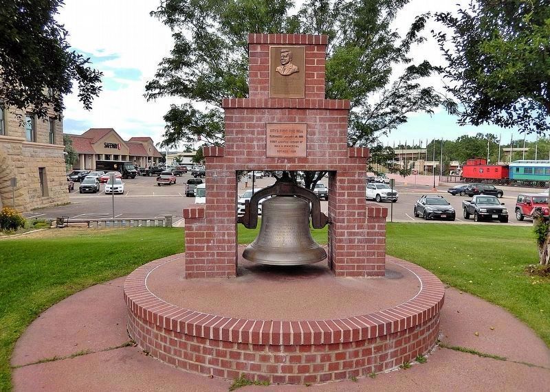 City's First Fire Bell Marker image. Click for full size.
