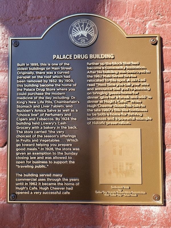 Palace Drug Building Marker image. Click for full size.