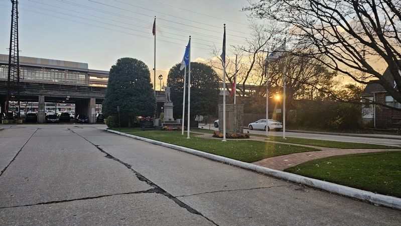 Lynbrook Veterans Memorial Plaza. Click for full size. Lynbrook Veterans Memorial Plaza image. Click for full size.