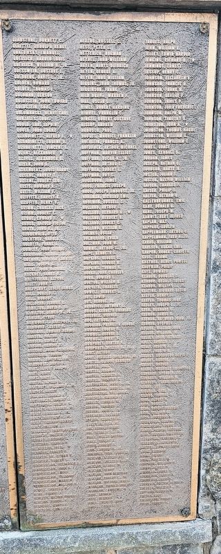 Wall of Honor (Panel Three). Click for full size. Wall of Honor (Panel Three) image. Click for full size.