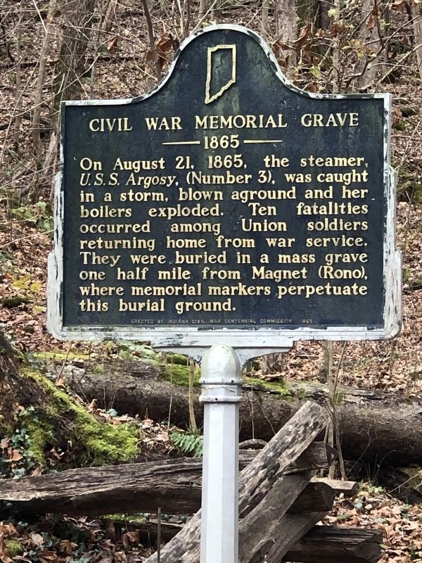 Civil War Memorial Grave Marker. Click for full size. Civil War Memorial Grave Marker image. Click for full size.
