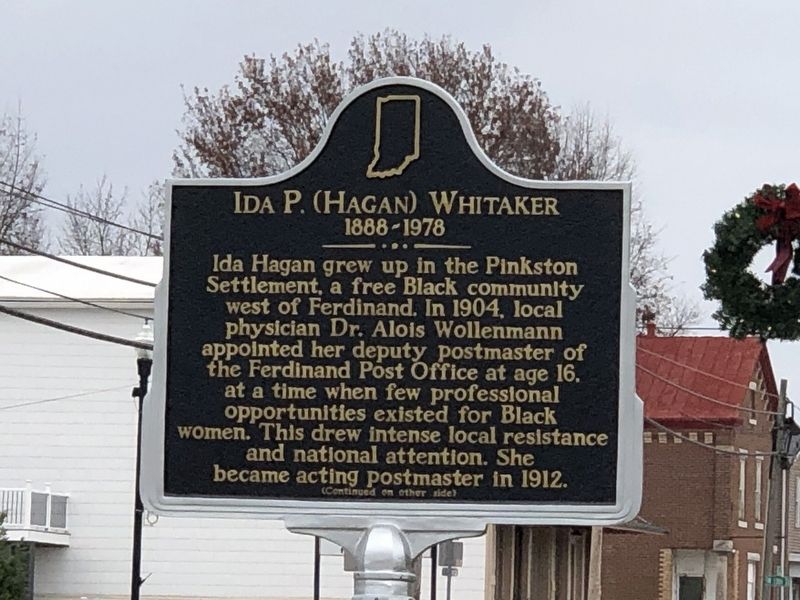 Ida P. (Hagan) Whitaker Marker, Side One. Click for full size. Ida P. (Hagan) Whitaker Marker, Side One image. Click for full size.