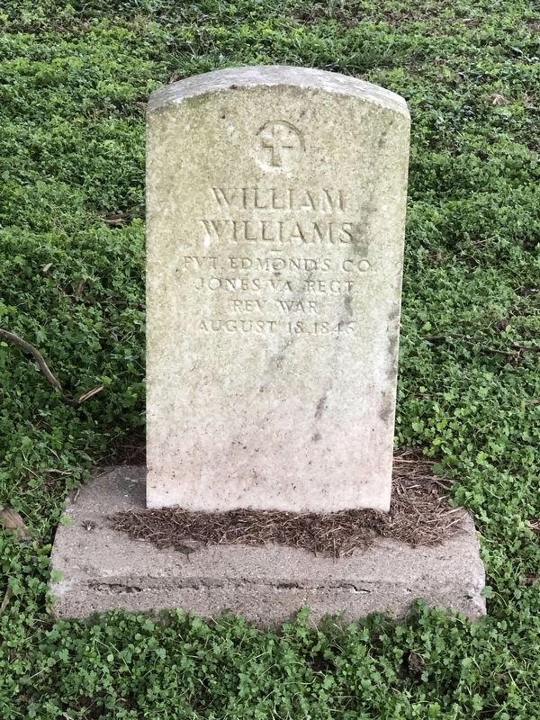 Pvt. William Williams Gravesite image. Click for full size.