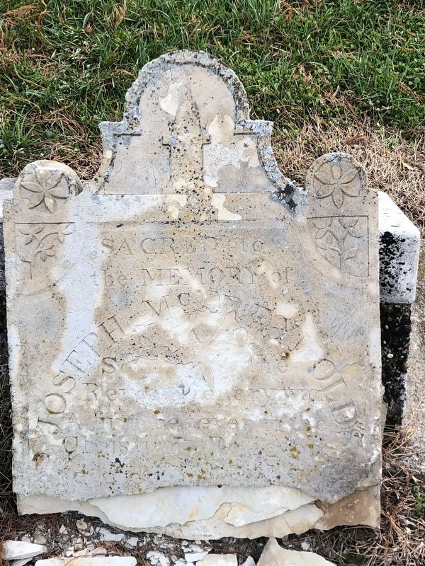 Joseph McReynolds Gravesite Original Headstone. Click for full size. Joseph McReynolds Gravesite Original Headstone image. Click for full size.