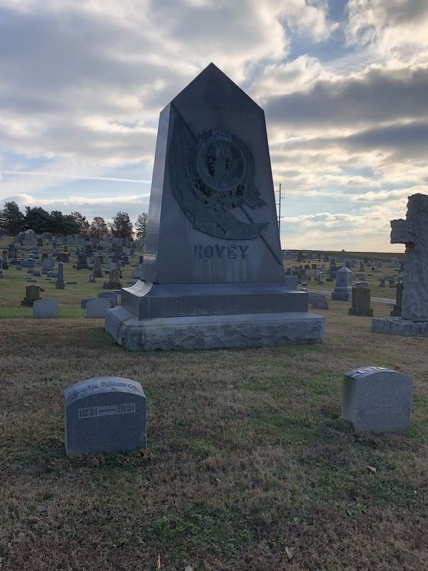 Alvin P. Hovey Gravesite. Click for full size. Alvin P. Hovey Gravesite image. Click for full size.