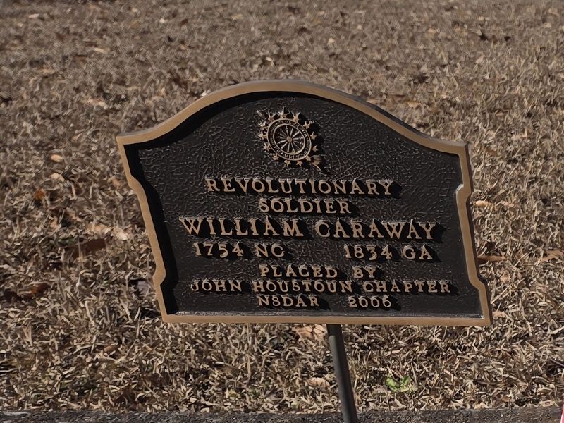William Carraway Marker. Click for full size. William Carraway Marker image. Click for full size.