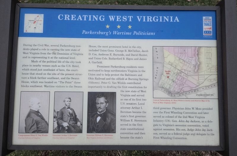 Creating West Virginia Marker closeup. Click for full size. Creating West Virginia Marker closeup image. Click for full size.