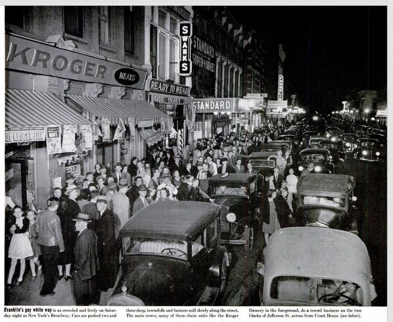 Jefferson Street, Franklin, Indiana image. Click for full size.