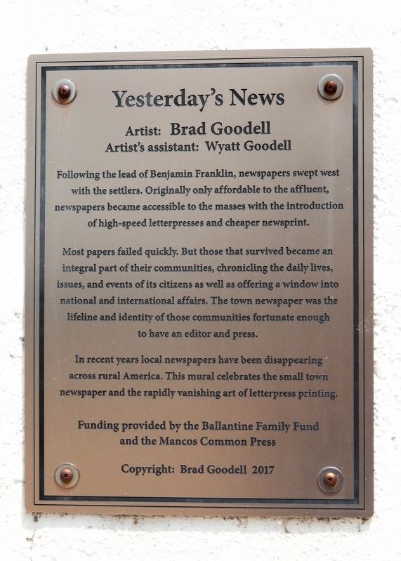 Yesterday's News Marker image. Click for full size.