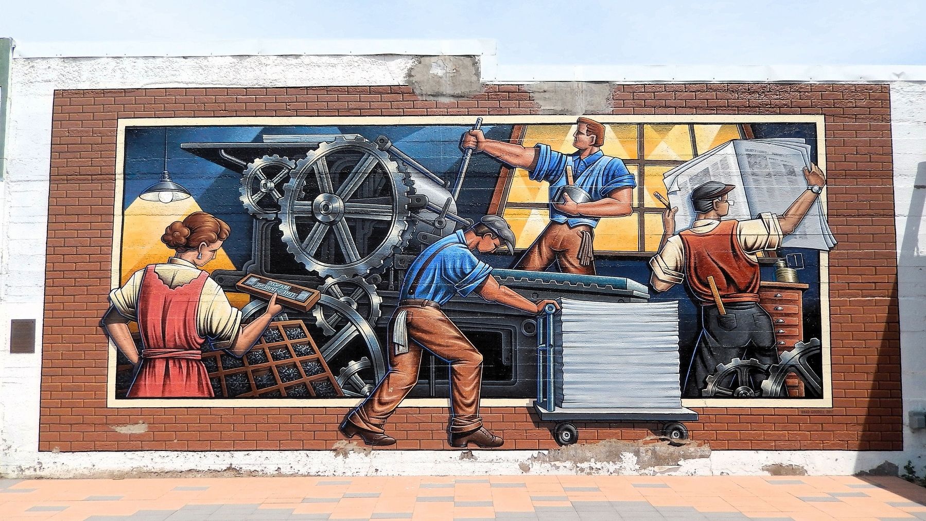 Yesterday's News Mural image. Click for full size.
