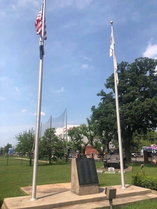 The site of the memorial today image. Click for full size.