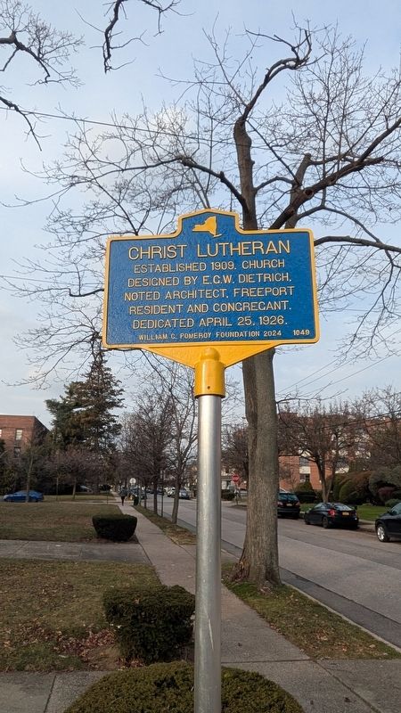 Christ Lutheran Marker. Click for full size. Christ Lutheran Marker image. Click for full size.