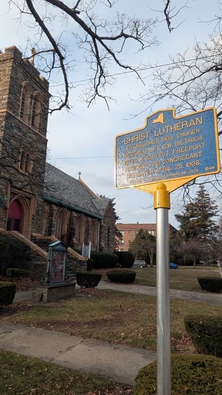 Christ Lutheran Marker. Click for full size. Christ Lutheran Marker image. Click for full size.