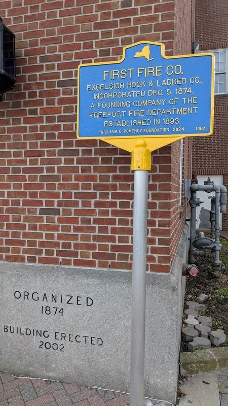 First Fire Co Marker. Click for full size. First Fire Co Marker image. Click for full size.