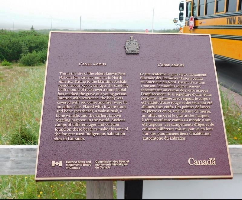 L'anse Amour Marker. Click for full size. L'anse Amour Marker image. Click for full size.