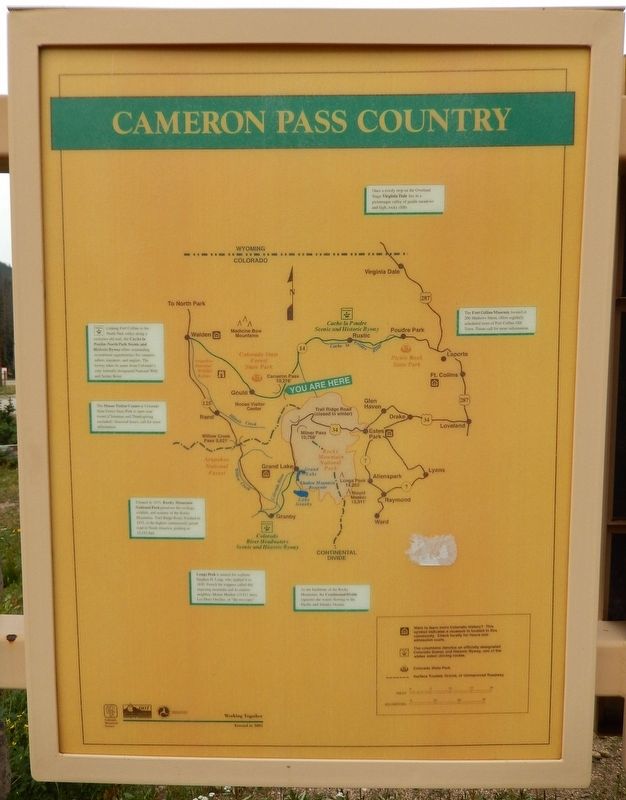 Cameron Pass Country Marker image. Click for full size.