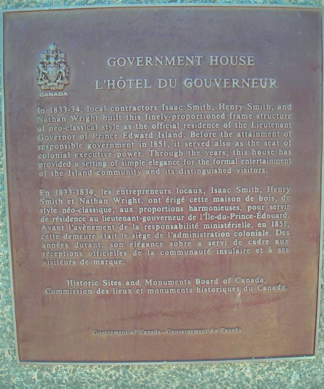 Government House Marker image. Click for full size.