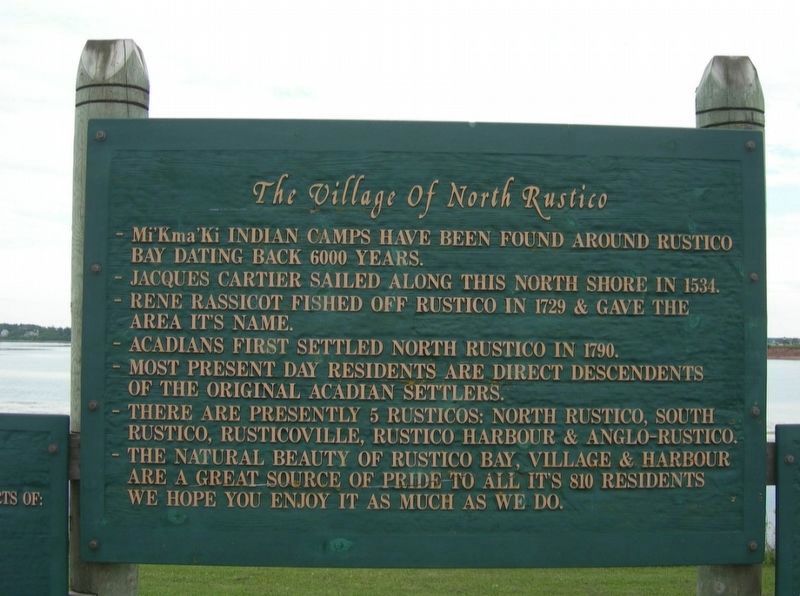 The Village of North Rustico Marker image. Click for full size.