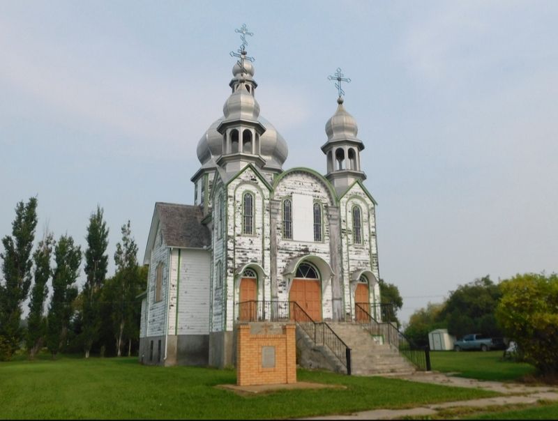 Ukrainian Orthodox Church and Marker. Click for full size. Ukrainian Orthodox Church and Marker image. Click for full size.