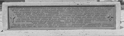Marquette and Jolliet Memorial Marker. Click for full size. Marquette and Jolliet Memorial Marker image. Click for full size.