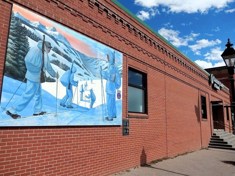 10th Mountain Division Mural and Marker. Click for full size. 10th Mountain Division Mural and Marker image. Click for full size.