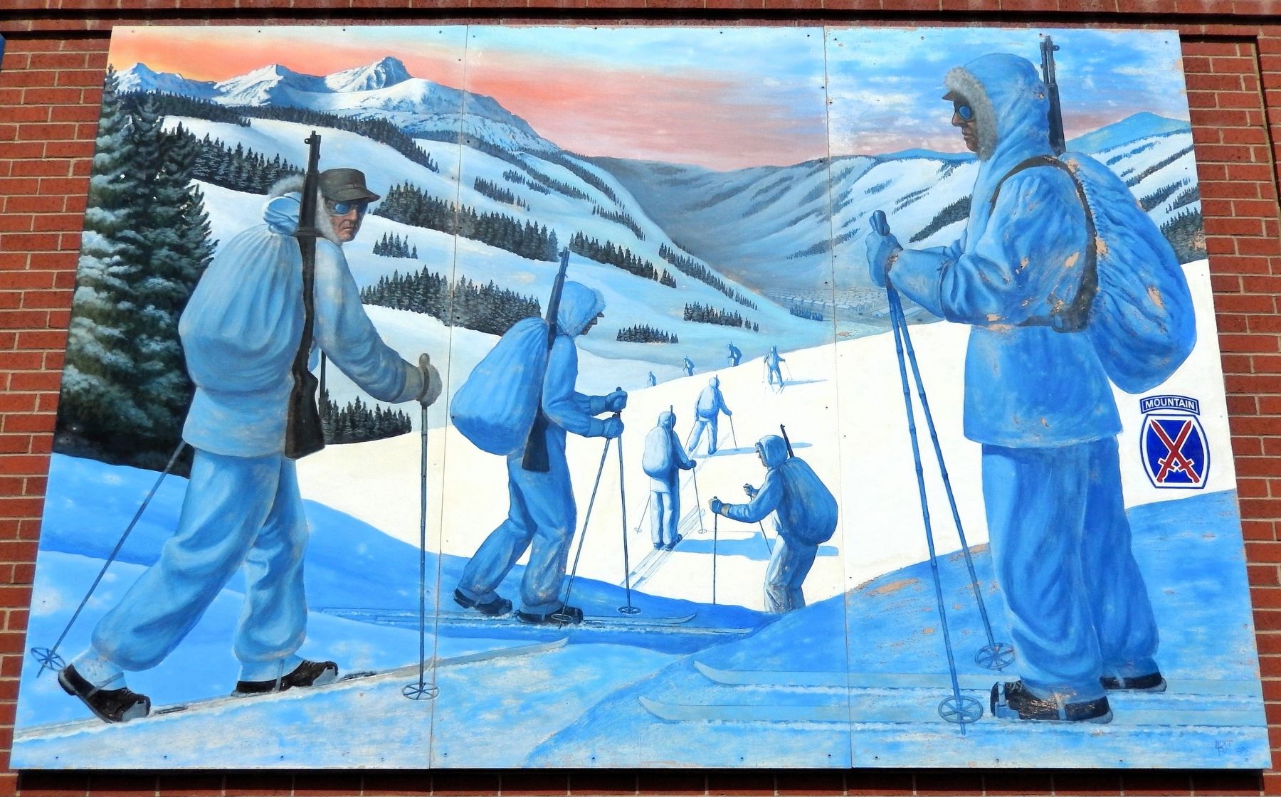 10th Mountain Division Mural. Click for full size. 10th Mountain Division Mural image. Click for full size.