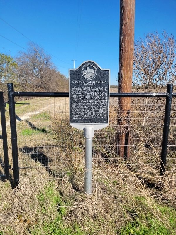George Washington Savage Marker image. Click for full size.