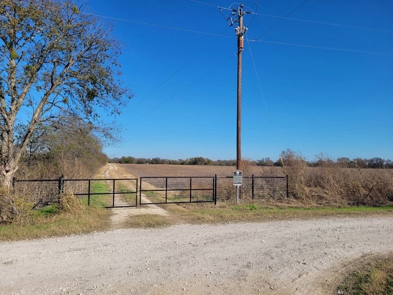 The view of the George Washington Savage Marker along the road image. Click for full size.