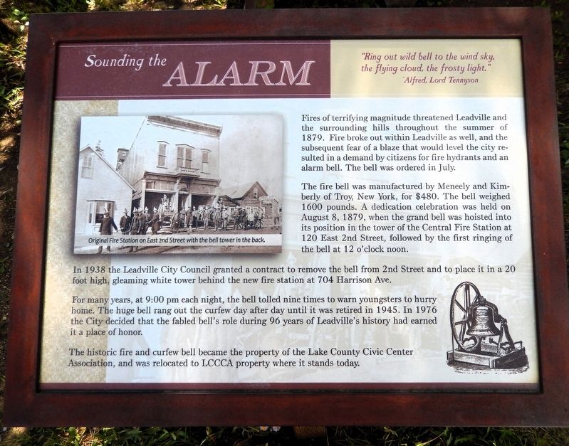 Sounding the Alarm Marker. Click for full size. Sounding the Alarm Marker image. Click for full size.