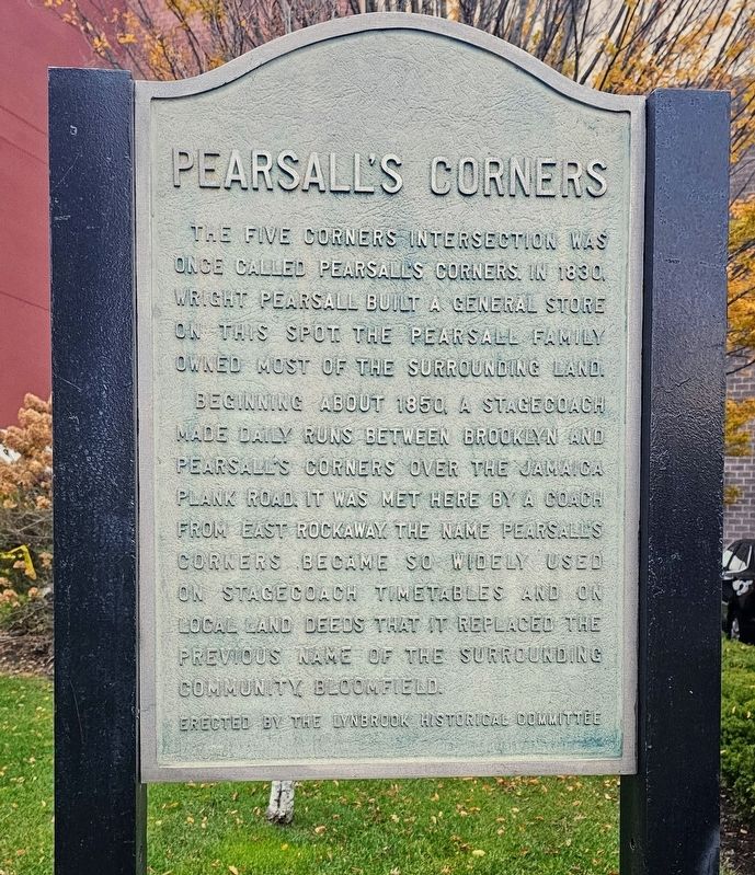 Pearsall’s Corners Marker. Click for full size. Pearsall’s Corners Marker image. Click for full size.